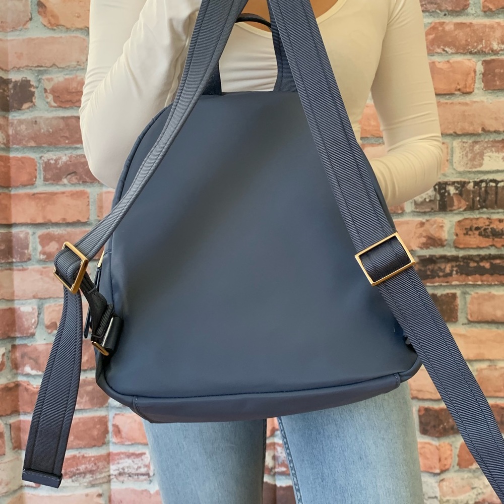 Kate spade MEDIUM backpack dawn blue NYLON bag - Picture 3 of 8